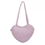 Women Le Heart S Pu Leather Oulder Bags Girl Lolita Cute Cutebody Meesbody Bag Student Portable Sol Handbag