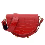 Crocodile Pattern Vintage Leather Crossbody Bags For Women New Sml Ses And Handbags Winter Oulder Mesger Bag