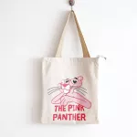 Women Student Personity Canvas Bag Cute Pin Panther Oulder Tote Handbag Eco Ng Large Capacity Canvas Travel Se T18