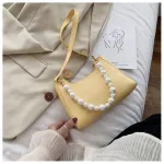 Bead Design Baguette for Women Handbags Luxury Armpit Bag Leather Oulder Bags Fe Hand Bags Mini Ss Travel Bag