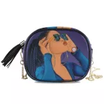 Aza Women Mesger Bag Plaid Ladies Crossbody Bag Chain Afro Girls B Women Pu Leather Sml Ng Oulder Bag Handbag