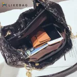 Likebag, solid Korean color, style capacity, large total bag for women