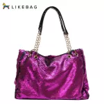 Likebag, solid Korean color, style capacity, large total bag for women