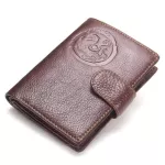 Contact's Genuine Leather Women Passport Holder Female Purse Travel Wallet Men Portomonee Short Walet Card Holder Passport Cover