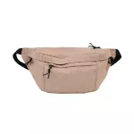 กระเป๋าคาดหน้าอก/One-shoulder messenger bag women's large-capacity chest bag simple outdoor sports men's canvas waist bag