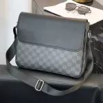 กระเป๋าสะพาย/Men's business clutch leather large-capacity casual one-shoulder diagonal bag