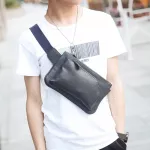 กระเป๋าคาดหน้าอก/Men's chest bag diagonal bag casual shoulder bag