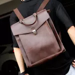 Men's backpack/Korean Style Backpack College Style Retro Messaleger Bag Stereotyped Backpack Travel Bag
