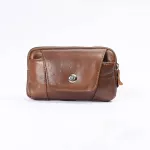 Mobile phone/Fashion Mobile Phone Bag Wear Leather Belt Cowhide Mobile Phone Bag Men's WAIST BAG