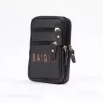 กระเป๋าใส่โทรศัพท์มือถือ/Men's cowhide belt bag mobile phone waist belt hanging waist wallet