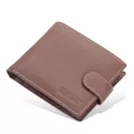 Men's wallet/Men's Wallet Cowhide Short Retro Zipper Buckle Wallet New Wallet