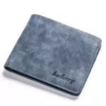 กระเป๋าสตางค์ผู้ชาย/Men's wallet short student retro frosted two-fold vertical wallet
