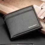 กระเป๋าสตางค์ผู้ชาย/Men's Wallet Short Multi-Card Position Lychee Pattern Business Wallet Horizontal Wallet