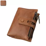 3578 RFID, genuine cow leather wallet, man's coin bag, Portfolio Man Portemonnee Small Wallet Pocket