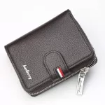 New Baellerry Men Wallets Pruse Leather Vintage Wallet Men Men Money Bag Credit Card Holder Zipper Male Clutch Coin Pocket W015