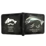 Game of Thrones Stark Winter is Coming Short Wallets Leather Wallet with Coin Pocket Wolf Wallets for Boys Girls Purse.