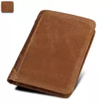 Vintage Crazy Horse Handmade Leather Men Wallets Multi-functional Cowhide Coin Purse Genuine Leather Wallet For Men