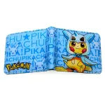 กระเป๋าสตางค์/Pikachu Short Folding Wallet Card Holder Change Storage Bag Flash Money Bag