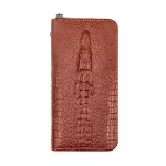 Men's wallet/Clutch Business Fashion Crocodile Pattern Zipper Large Capacity Men's Long Wallet