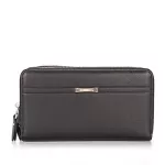 Men's wallet/Men's Handbags Casual Business Double Zipper Clutch Large Capacity Wallet Clutch