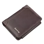 กระเป๋าสตางค์ผู้ชาย/Men's short European and American multi-card three-fold zipper coin purse Fashion thin card holder