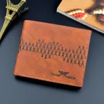 Men's wallet/Men's Short Fashion Thin Wallet Multi-Card Slots 3 Fold Youth Zipper Business Soft Wallet