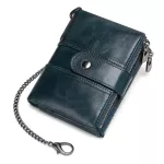 Kavis 100% Genuine Leather Rfid Wallet Men Crazy Horse Wallets Coin Purse Short Male Money Bag Quality Designer Mini Walet Small