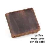 100% Quality Cow Genuine Leather Men Wallets Dollar Price Short Style Male Purse Carteira Masculina