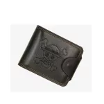 Anime One Piece Syntetic Leather Wallet Embossed with Luffy's Skull Mark Holder Pruse Men Money Bag for