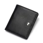 Bison Denim Short Wallets Men Genuine Leather RFID Blocking Wallet Men Coin Pocket Card Holder Designer Pursse Mini W9317