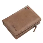 Baellerry Short Men Wallets Card Purse Zipper Coin Pocket Vintage Big Capacity Male Money Purses Card Holder