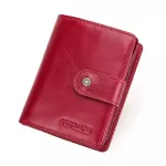 100% Genuine Leather Men Wallets Zipper Coin Purse Short Male Money Bag Quality Designer Rfid Walet Small Card Holder Clutch