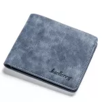 Wallet Men Retro Frosted Pu Two Folding Male Purse Credit Card Holder Solid Color Short Purse And Wallet Coin Purse Wallets