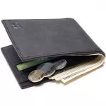 Patchwork Leather Men Wallets Short Male Purse With Coin Pocket Card Holder Trifold Wallet Men Clutch Money Bag