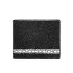 Men Leather Bifold Wallet Male Classic Short Wallets Faux Stingray Pattern Zip Coin Bag Bill Money Credit Card Holder ID Window