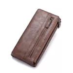 Deabolar Men's Long Wallet High-Grade Pu Leather Wallet for Men Detachable Coin Bag