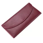 Genuine Leather Men  Women Long Wallet Lady Slim Purse Female Clutch Money Bag Thin Wallets Coin Credit Card Holder