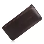 High Quality Genuine Leather Men Long Wallet Id/credit Card Cash Coin Pocket Natural Cowhide Handy Clutch Money Bag Bifold Purse
