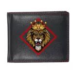Printing Cool Lion Design Men Wallets Card Holder Wallet Male Vintage Black Short Pu Leather Wallets Custom Logo