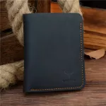 Cowather Crazy Horse Leather Men Wallets Vintage Genuine Leather Wallet For Men Cowboy Leather Thin To Put