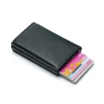 Smart Wallet Bussiness Card Holder Hasp Rfid Blocking Wallet Aluminum Metal Credit  Mini Card Wallet Man Women