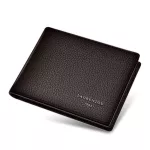 Laorentou Genuine Leather Men's Wallets Driver's License Holder Vintage Casual Leather Purse Case Slim Wallet for Men