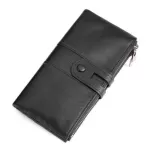Genodern Rfid Genuine Leather Women Wallets Purse Lady Clutch Long Wallet With Zipper Coin Purse Women's Hasp Money Phone Bag