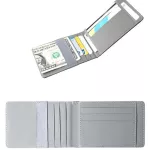 Maioumy Wallets Small Credit Card Holder Men/Women Solid Ultra-Thin Money Cash Cards Purse 8 Colors Leather Mini Wallets
