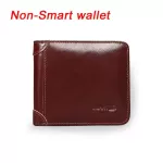 Smart Wallet GPS Records Man Anti-Lost Genuine Leather Men High Quality Short Wallets Multi-Functional Purses Men's Purse