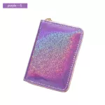 Aireebay Wallet Women Handbag Holographic Leather Wallets Laser Organizer Ladies Long Purses Female Girl Purse Card Id Holders
