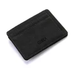 Cuikca Magic Wallet Magic Money Clip Zipper Coins Wallet Purse Carteira Nubuck Leather Slim Wallet Id Credit Card Cases