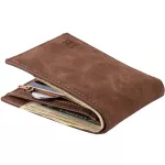 Design Wallet Men Soft Leather Wallet With Removable Card Slots Multifunction Men Zipper Wallet Purse Male Clutch