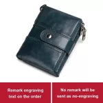 Kavis Genuine Leather Free Engraving Rfid Wallet Men Crazy Horse Wallets Coin Purse Short Male Money Bag Mini Walet  Quality
