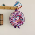 Children's school's bag/Children's School, 3D Kindergarten Shoulders Cartoon Pattern Kindergarten Small Backpack Donuts